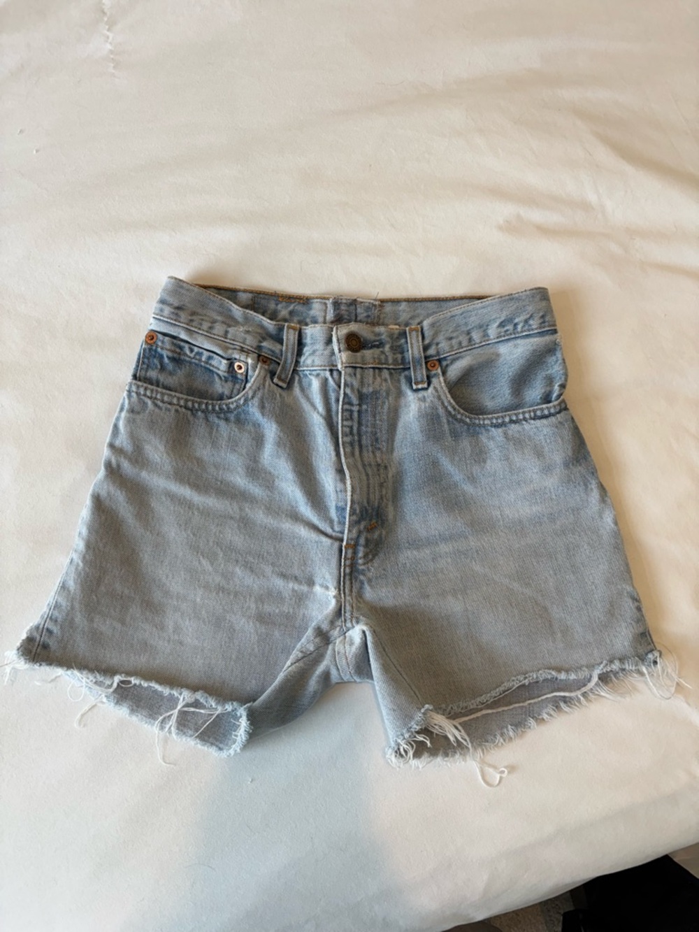 Levi's Light Blue Cutoff Denim Shorts